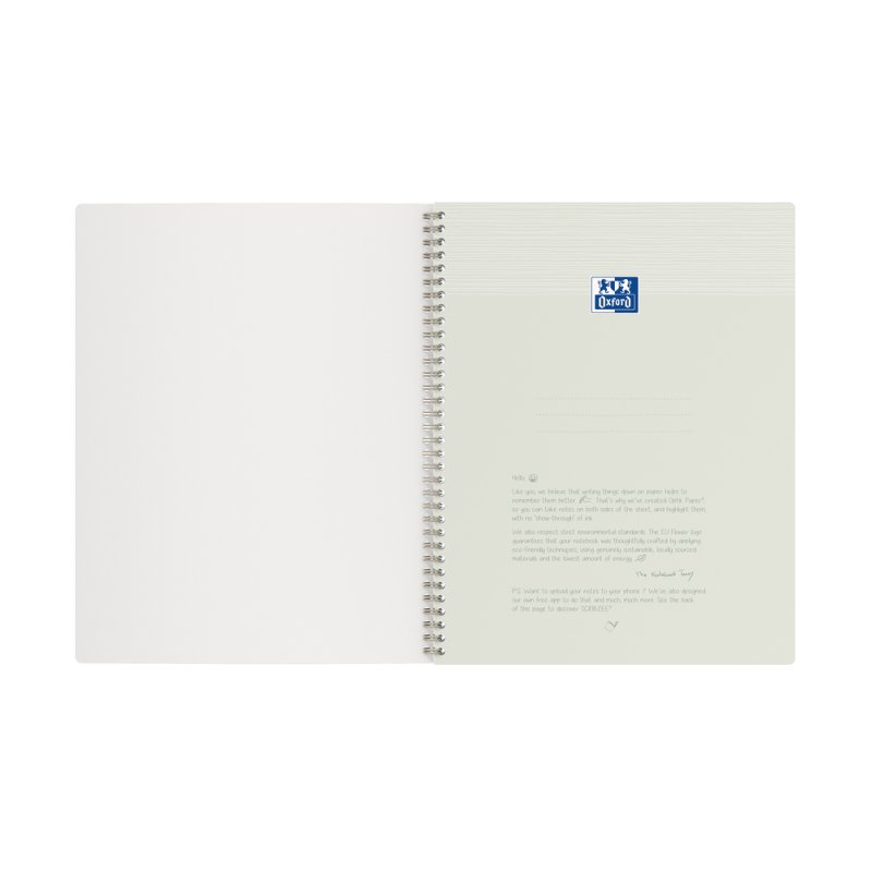 Oxford 400150002 bloc-notes A4 70 feuilles Bleu