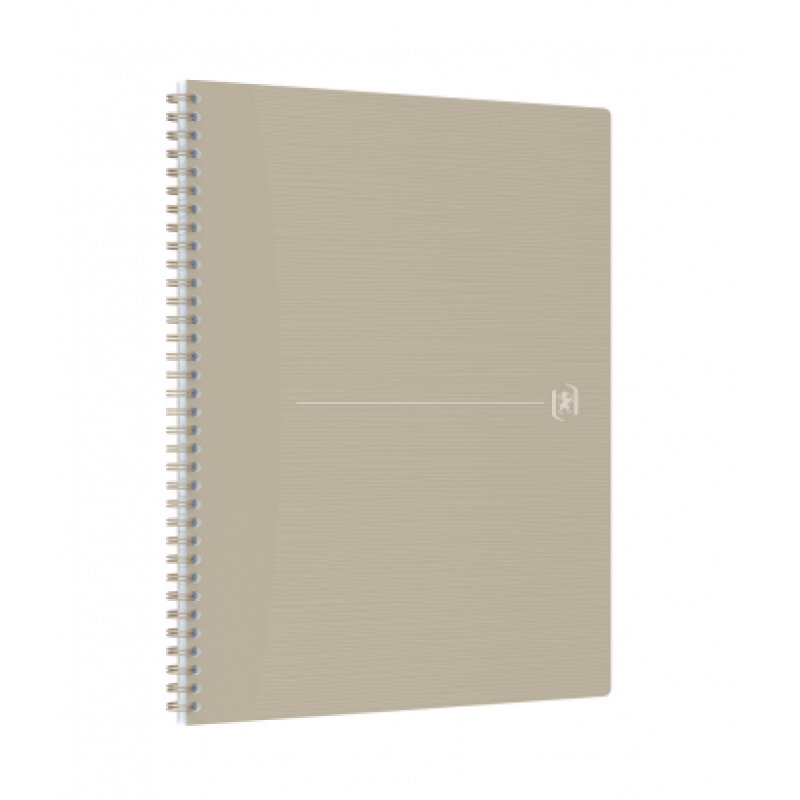 Oxford Cahier à spirales Origins, A4, ligné, beige