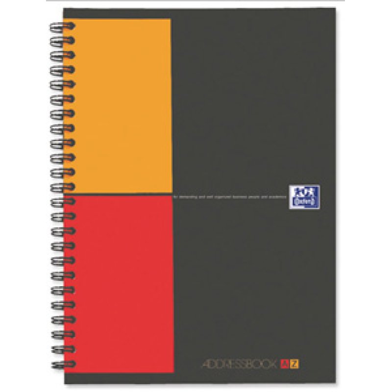 Oxford 100103165 writing notebook A5 80 sheets Grey, Orange, Red