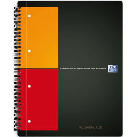 Oxford Activebook writing notebook A5 80 sheets Black
