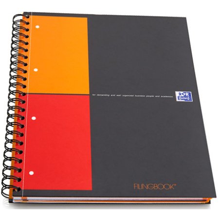 Oxford International Cahier "FILINGBOOK", A4 , quadrillé