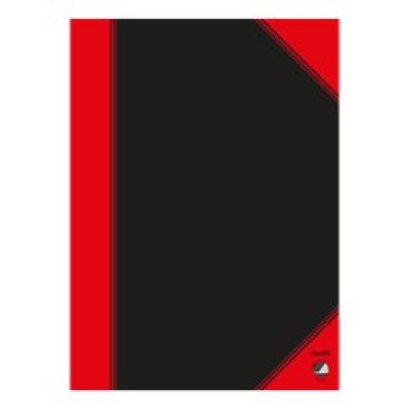 Bantex 100302815 bloc-notes A4 96 feuilles Noir, Rouge