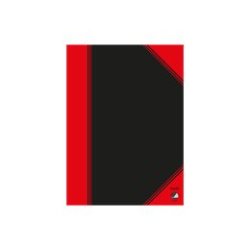 Bantex 100302817 bloc-notes A5 96 feuilles Noir, Rouge