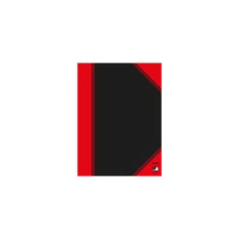 Bantex 100302822 bloc-notes A7 96 feuilles Noir, Rouge
