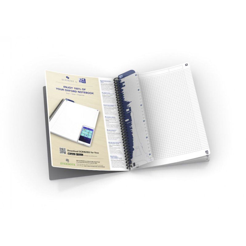 Oxford Essentials bloc-notes A4 70 feuilles Bleu