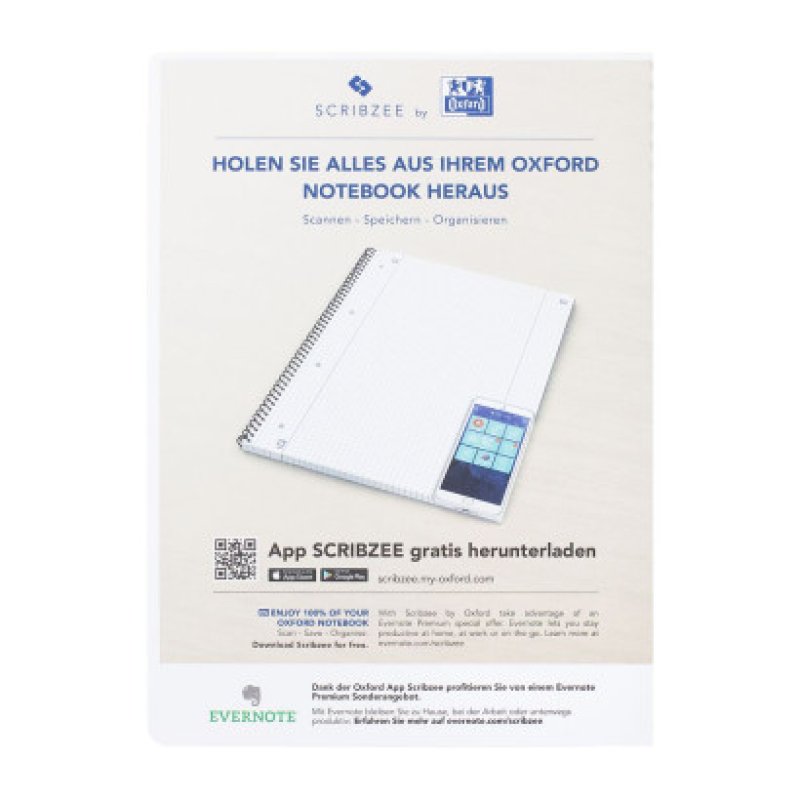 Oxford 100050393 writing notebook A5 80 sheets Blue