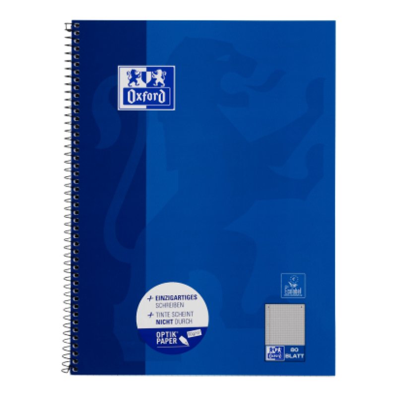 Oxford 100050358 writing notebook A4 80 sheets Blue