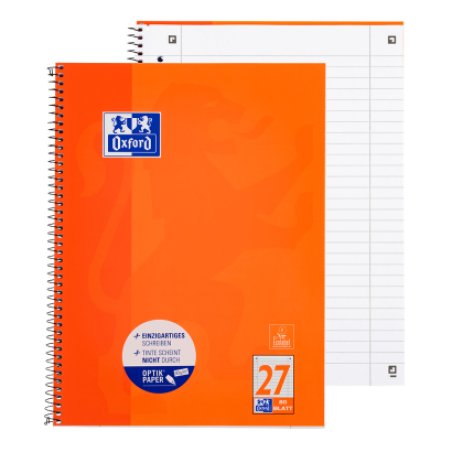 Oxford 100050360 writing notebook A4 80 sheets Orange