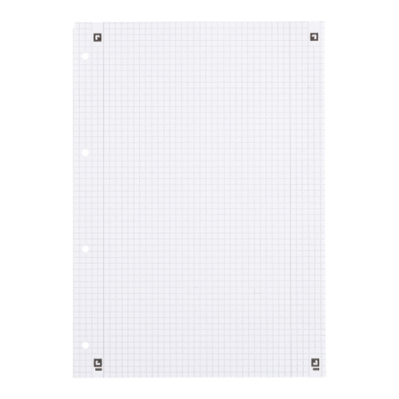 Oxford Cahier, format A4 , quadrillé, 160 pages,marge gauche