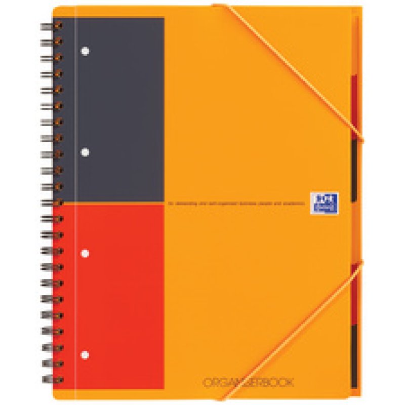 Oxford International Cahier "ORGANISERBOOK", A4 , ligné