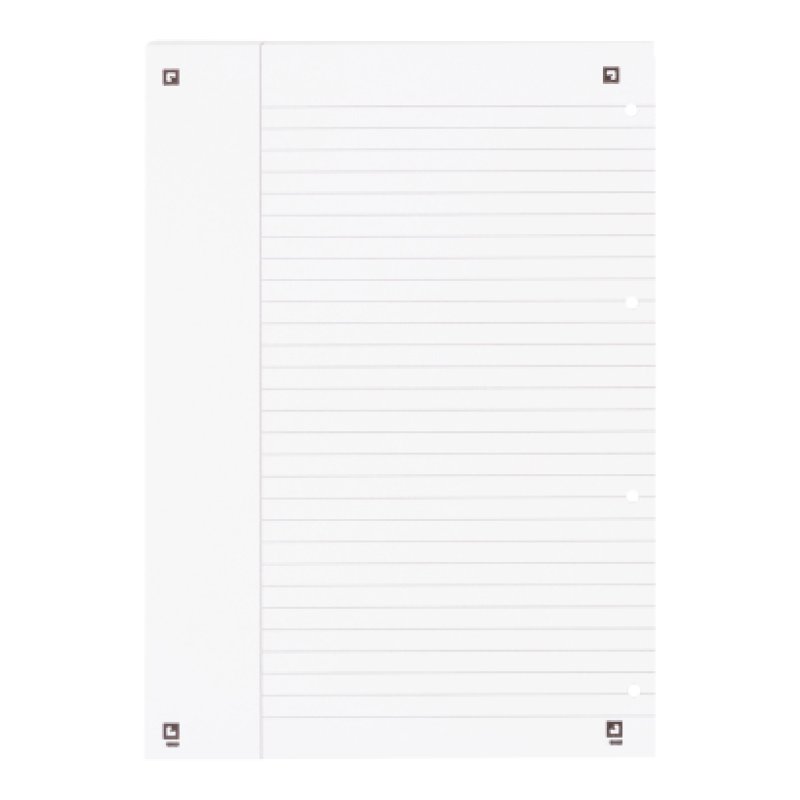 Oxford 100050355 bloc-notes A4 80 feuilles Bordeaux