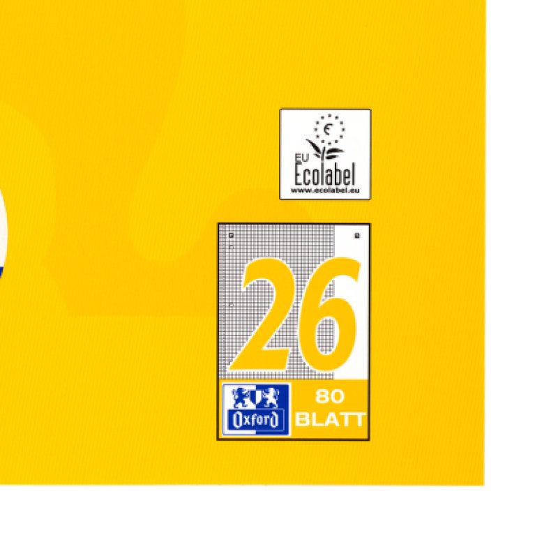 Oxford 100050356 bloc-notes A4 80 feuilles Jaune