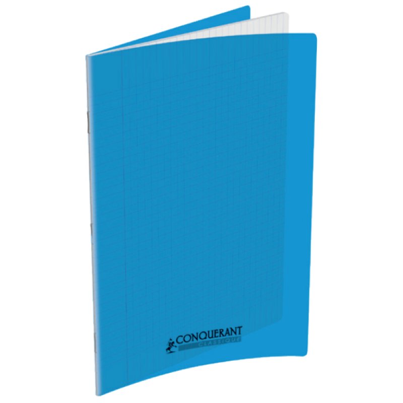 Conquerant Cahiers Polypro bloc-notes 96 feuilles Bleu