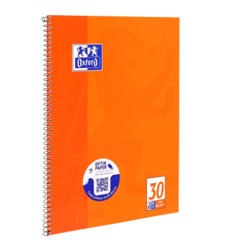 Oxford 100050359 bloc-notes A4 80 feuilles Orange