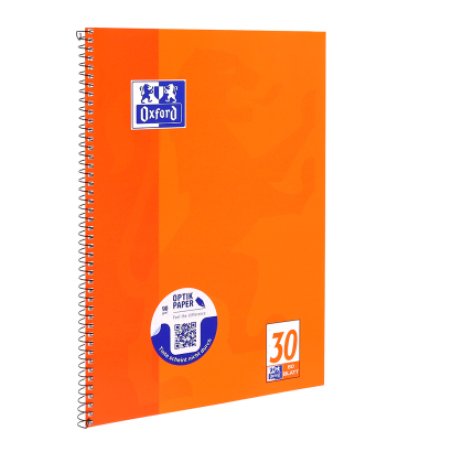 Oxford 100050359 bloc-notes A4 80 feuilles Orange