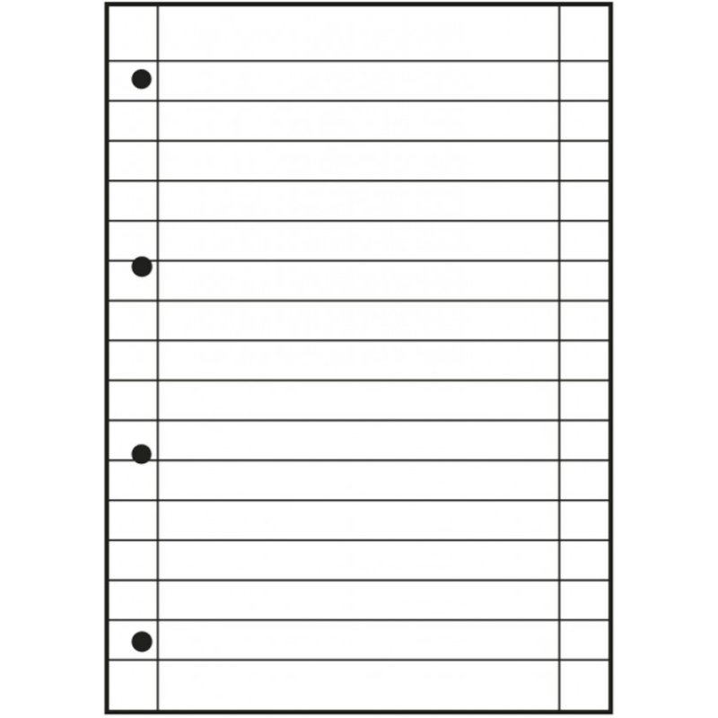 Oxford Linkshänder-Collegeblock, DIN A4 , liniert, 80 Blatt