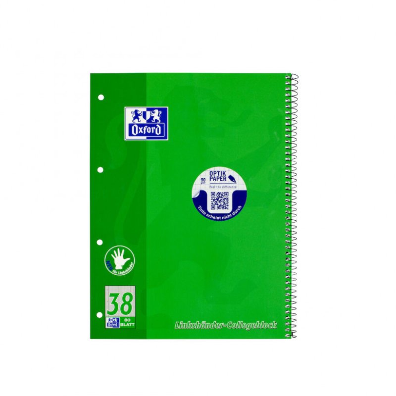 Oxford 100050405 writing notebook A4 Green