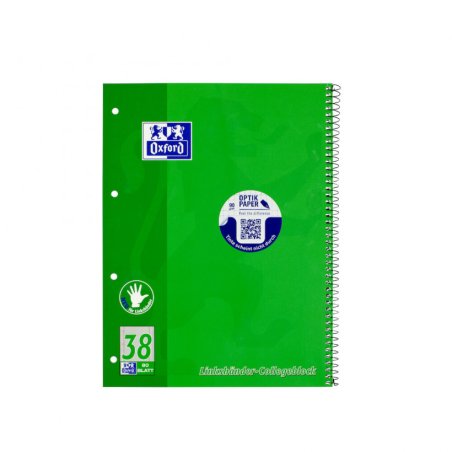 Oxford 100050405 writing notebook A4 Green