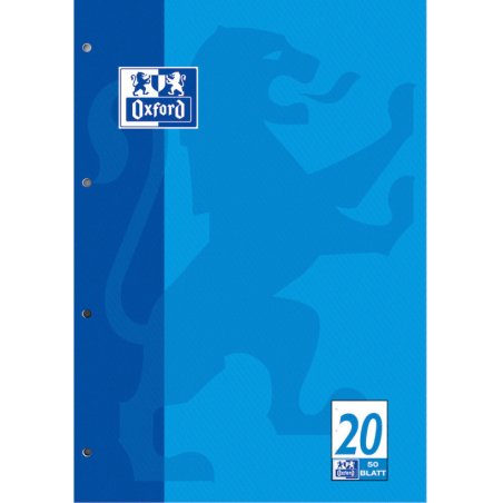 Oxford 100050354 bloc-notes A4 Bleu