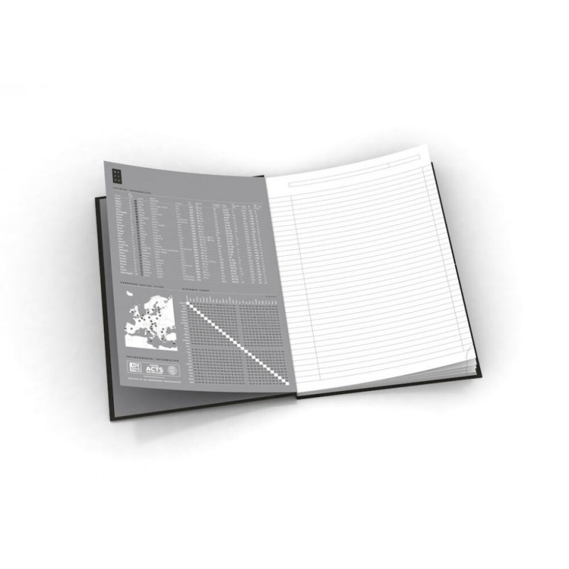Oxford Office Essentials bloc-notes A5 96 feuilles Noir