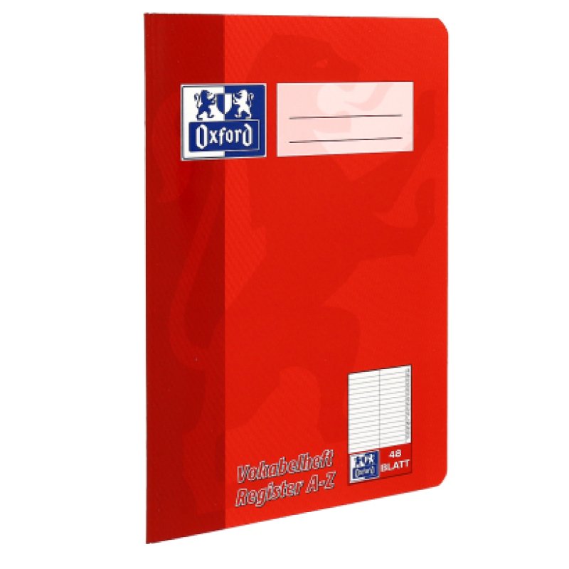 Oxford 100302812 bloc-notes A5 80 feuilles Vert, Rouge