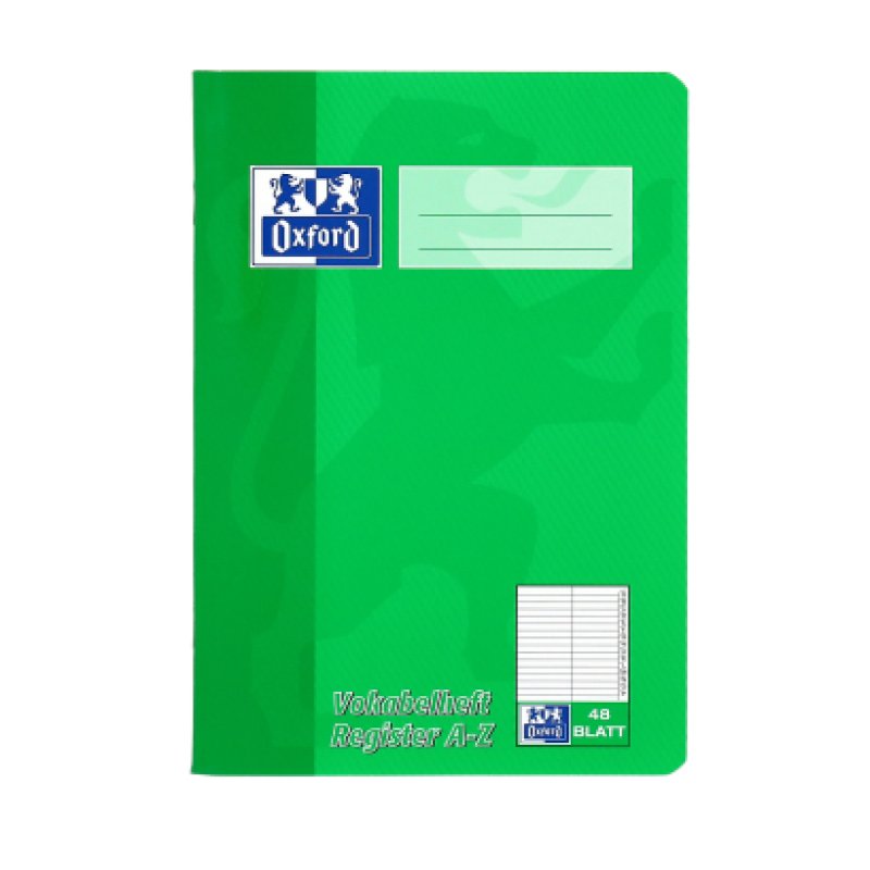 Oxford 100302812 writing notebook A5 80 sheets Green, Red