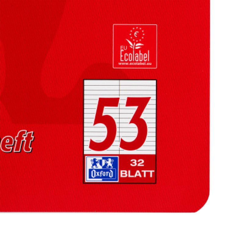 Oxford Vokabelheft, DIN A5, 32 Blatt, 2 Spalten, liniert