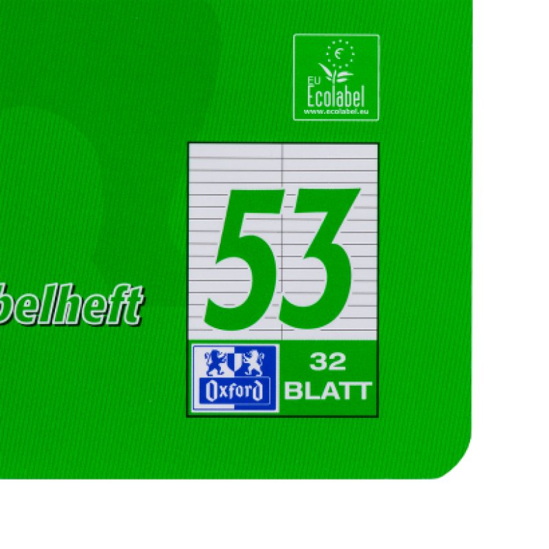 Oxford 100050383 writing notebook A5 32 sheets Green, Red