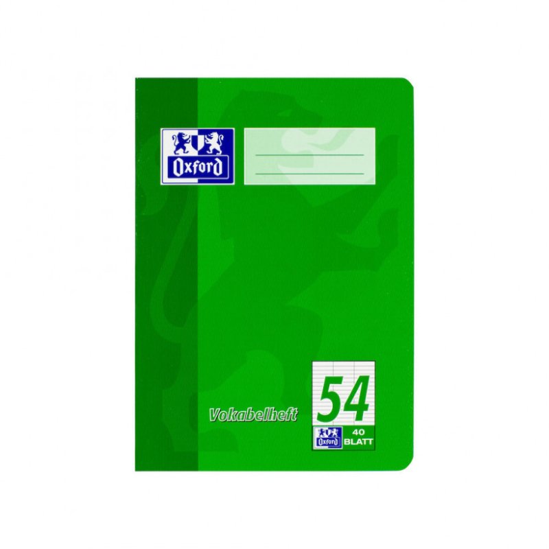 Oxford Vokabelheft, DIN A5, 40 Blatt, 3 Spalten, liniert