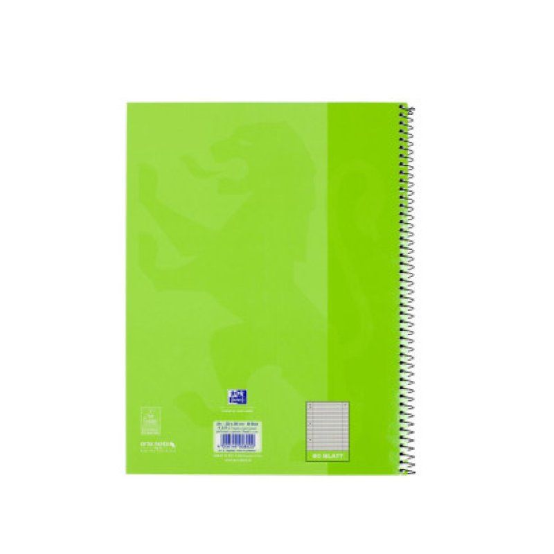 Oxford 100050362 writing notebook A4 80 sheets Green