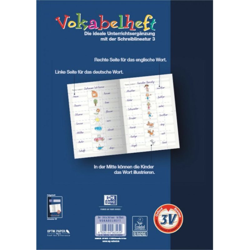 Oxford 100057954 bloc-notes A4 Bleu