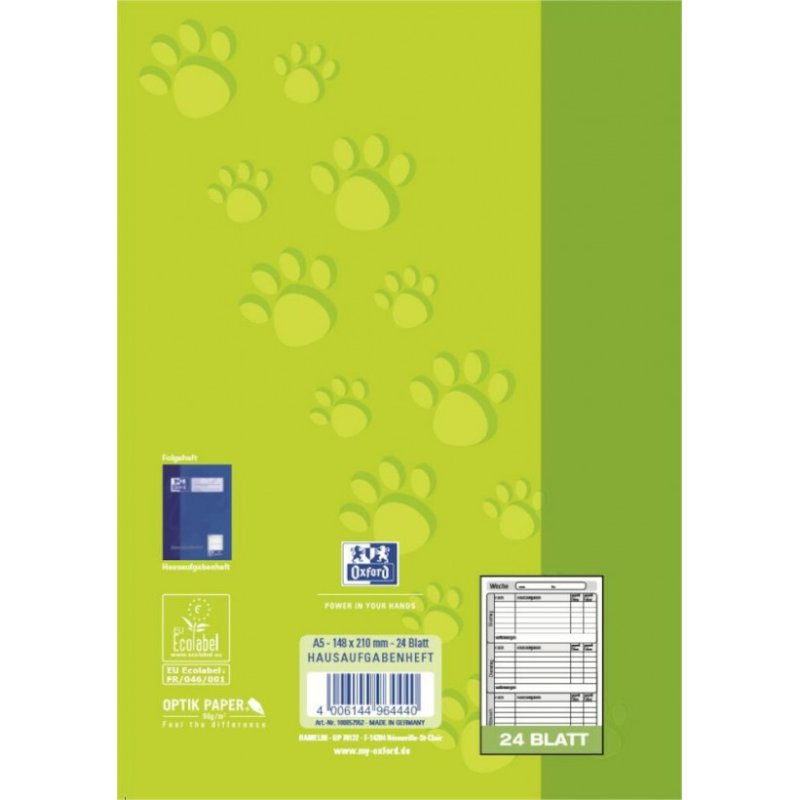Oxford 100057952 writing notebook A5 Blue
