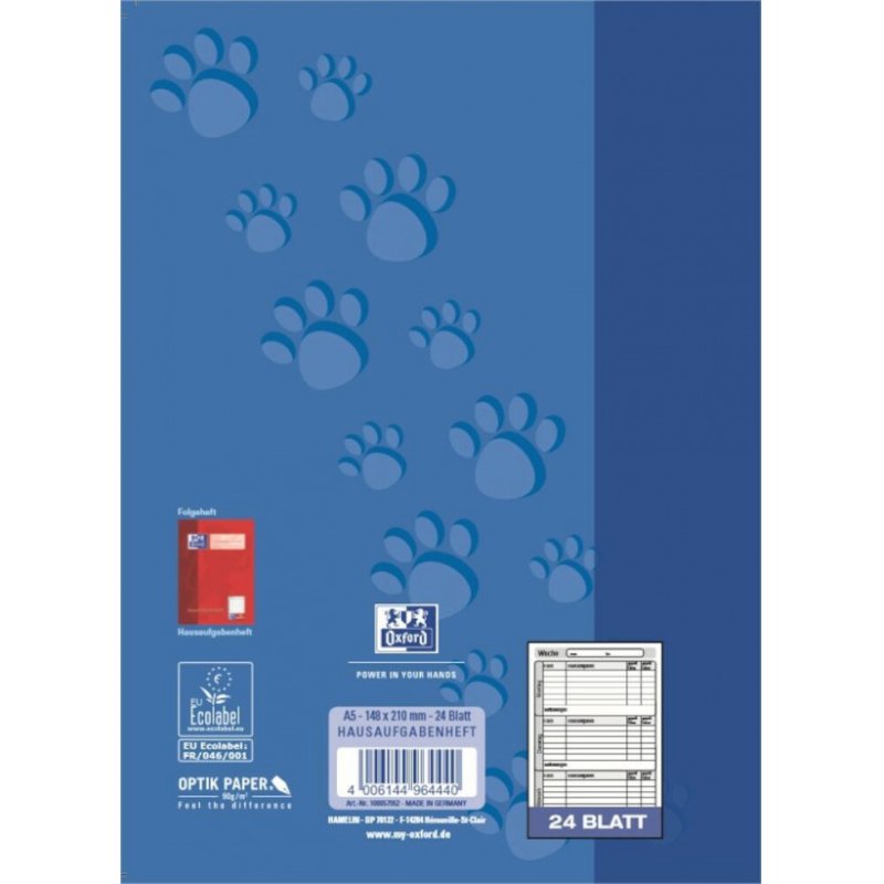 Oxford 100057952 writing notebook A5 Blue