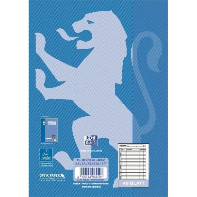Oxford 100057950 writing notebook A5 Blue