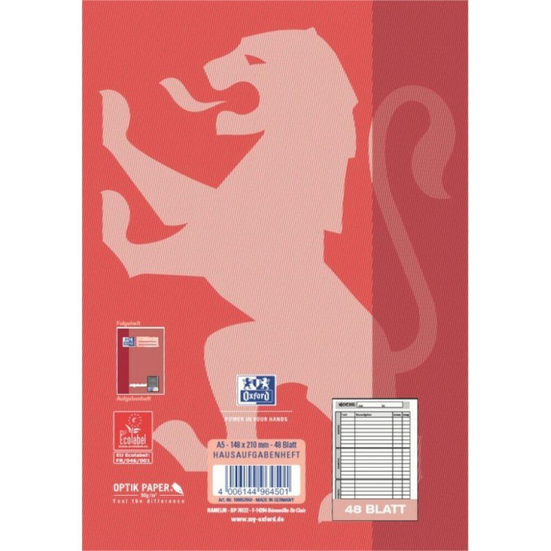 Oxford 100057950 bloc-notes A5 Bleu