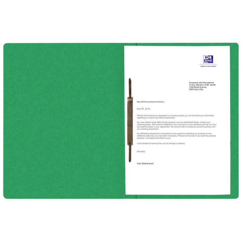 Oxford 400116200 fichier Carton Vert A4