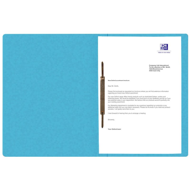Oxford 400116203 fichier Carton Bleu clair A4