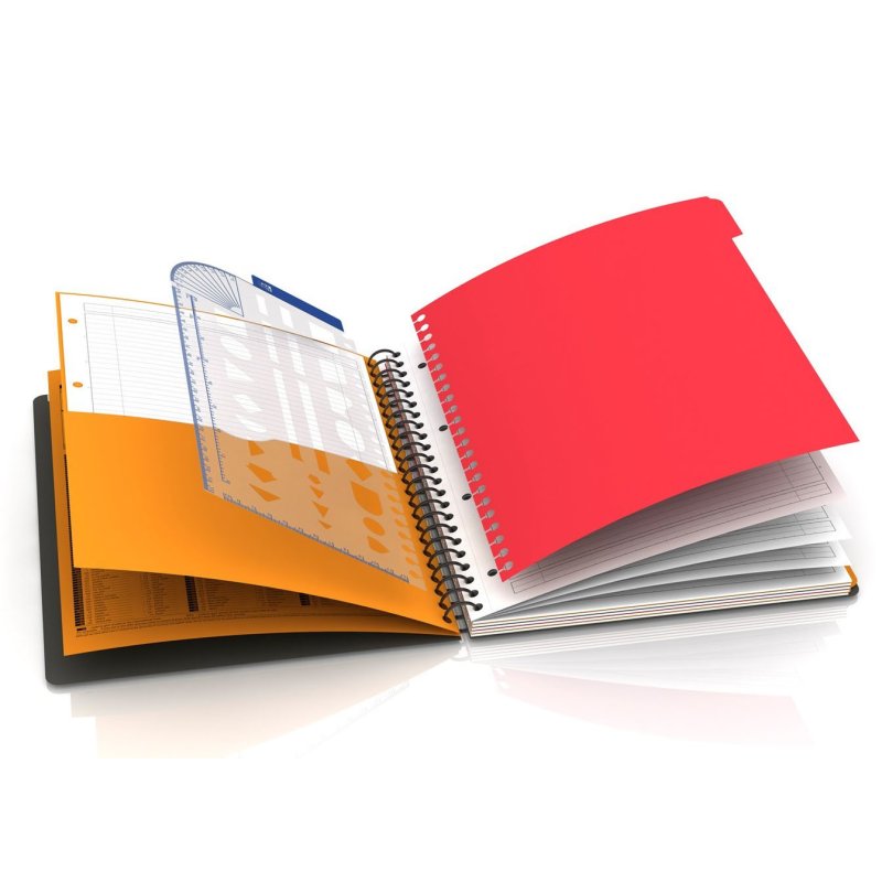 Oxford 400010756 bloc-notes A4 80 feuilles Multicolore