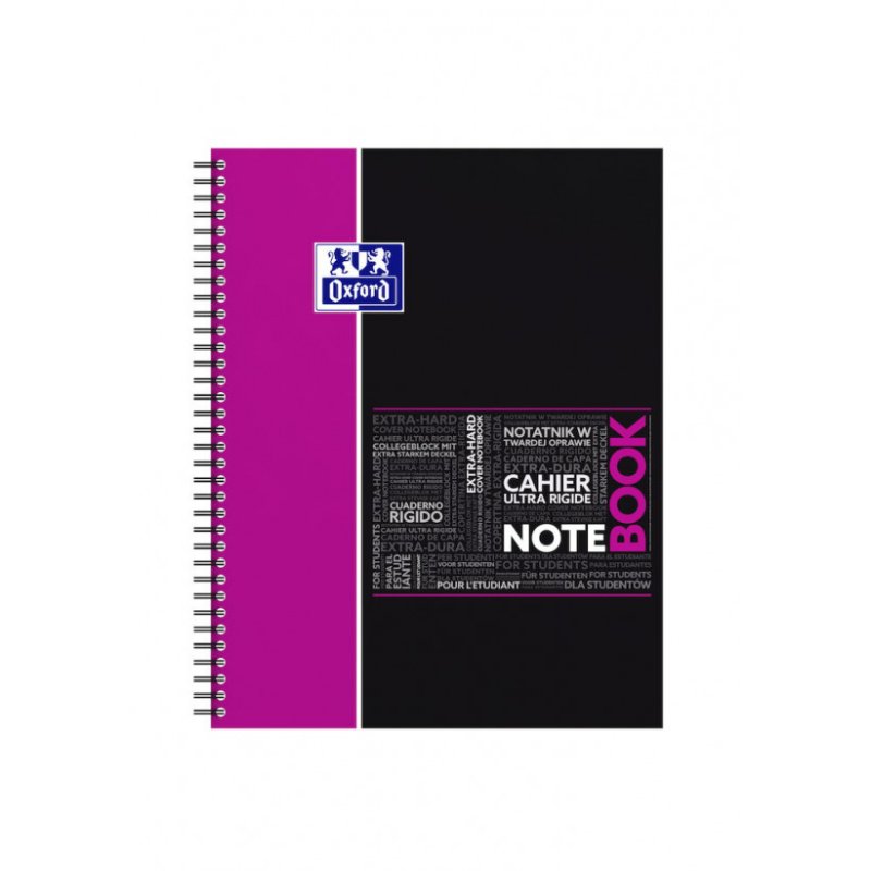 Oxford 400037407 bloc-notes A4 Gris, Rose, Bleu