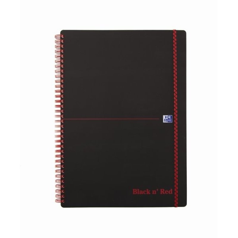 Oxford 400047654 bloc-notes A4 70 feuilles Noir, Rouge