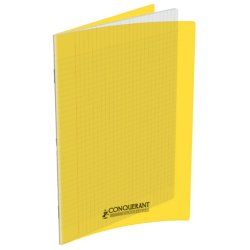 Conquerant Cahiers Polypro bloc-notes 48 feuilles Jaune