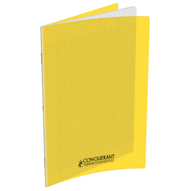Conquerant Cahiers Polypro writing notebook 48 sheets Yellow