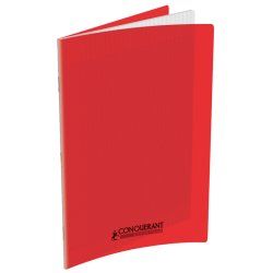 Conquerant Cahiers Polypro bloc-notes 48 feuilles Rouge