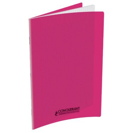 Conquerant Cahiers Polypro writing notebook 96 sheets Pink