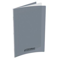 Conquerant Cahiers Polypro writing notebook 96 sheets Grey