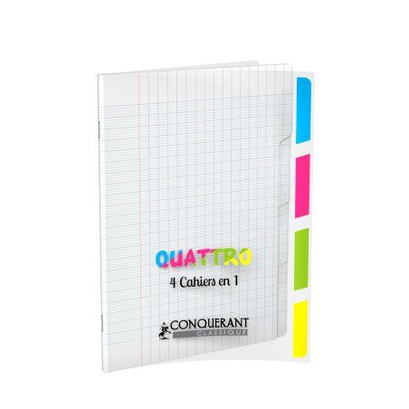 Conquerant 400026554 writing notebook 140 sheets Transparent