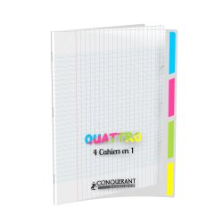 CONQUERANT CLASSIQUE Cahier "QUATTRO", 240 x 320 mm, seyès