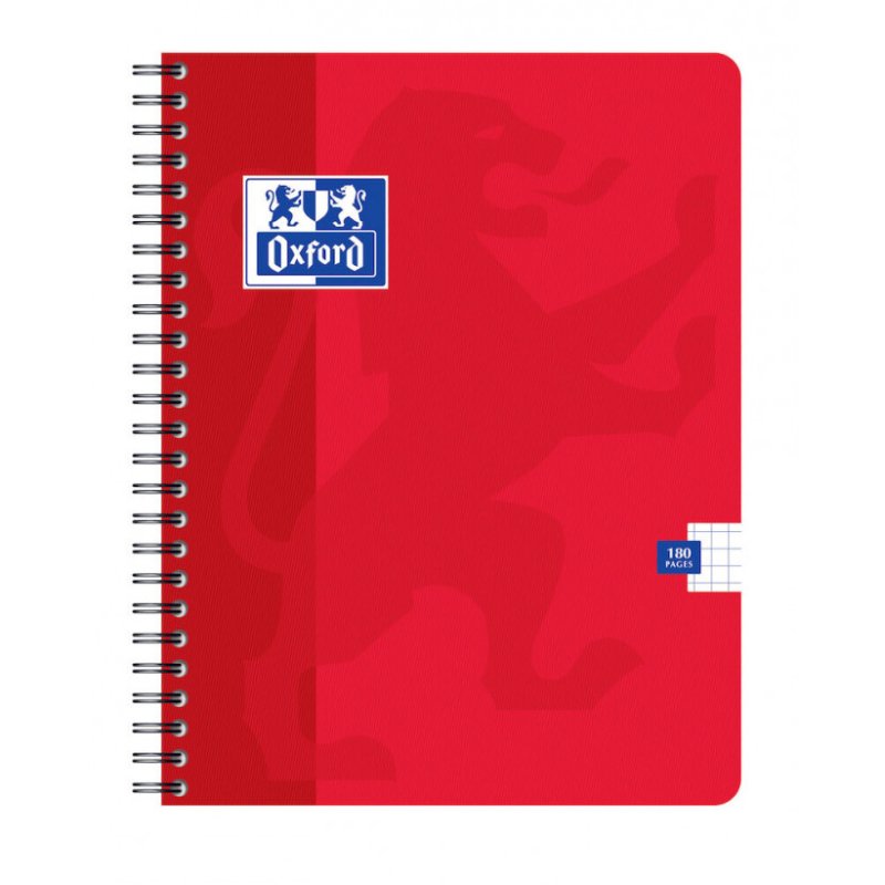 Oxford Cahier reliure intégrale, 170 x 220 mm, quadrillé 5x5