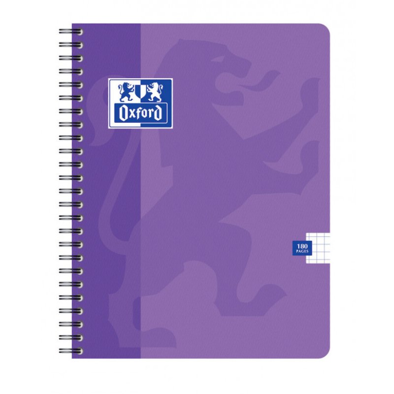Oxford Cahier reliure intégrale, 170 x 220 mm, quadrillé 5x5