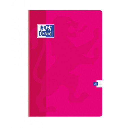 Oxford Cahier piqûre, A4, quadrillé 5x5 avec marge, 96 pages
